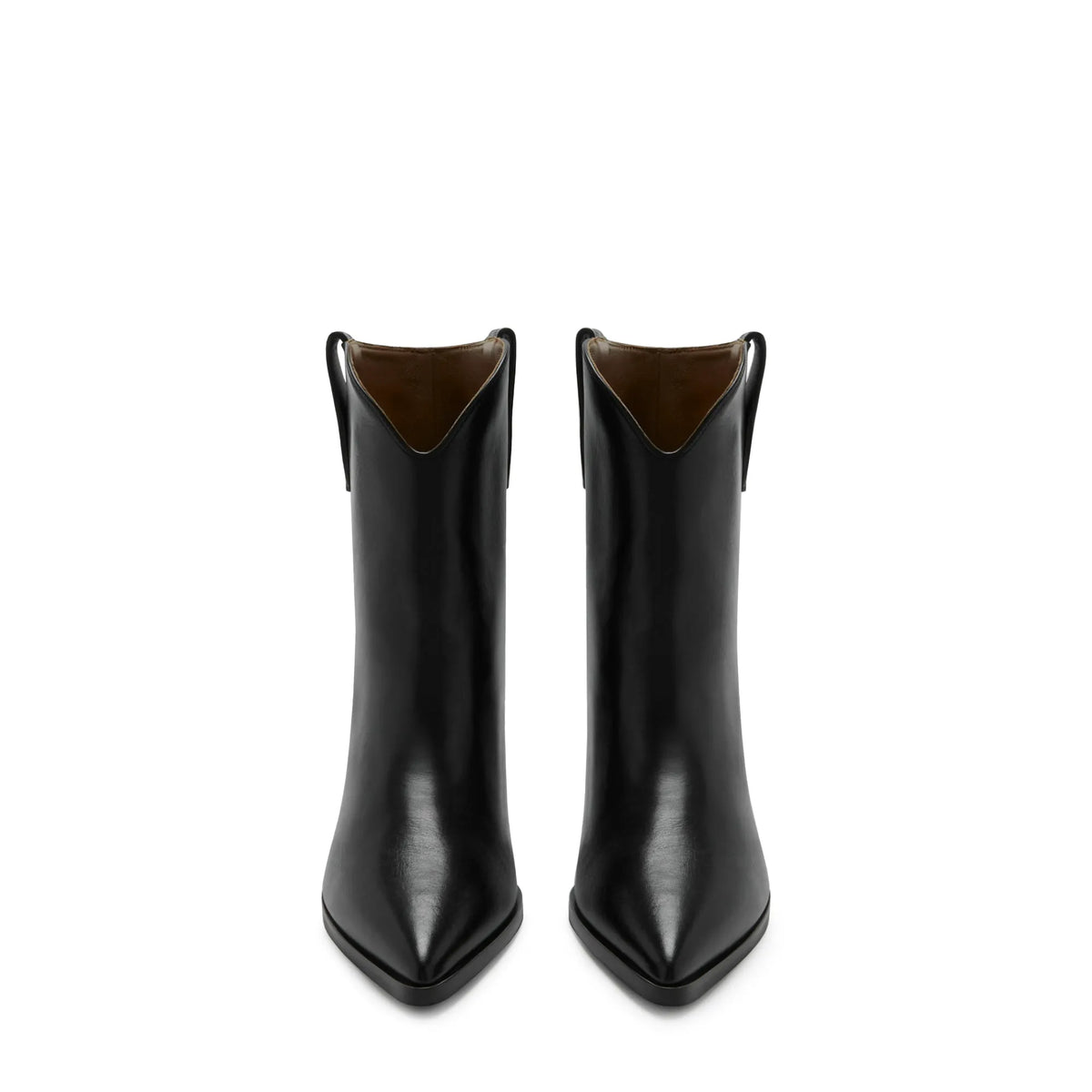 Vendôme Louane black calfskin leather boots