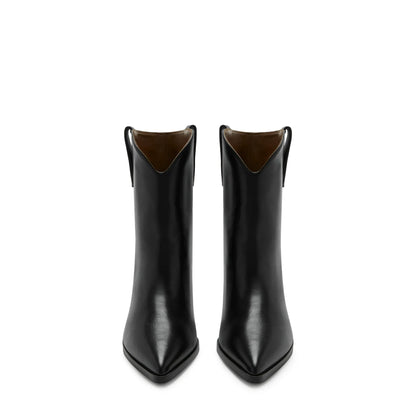 Vendôme Louane black calfskin leather boots