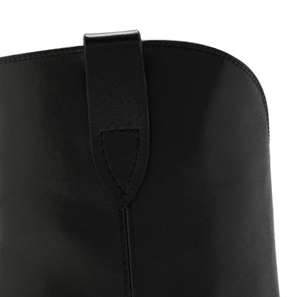 Vendôme Louane black calfskin leather boots