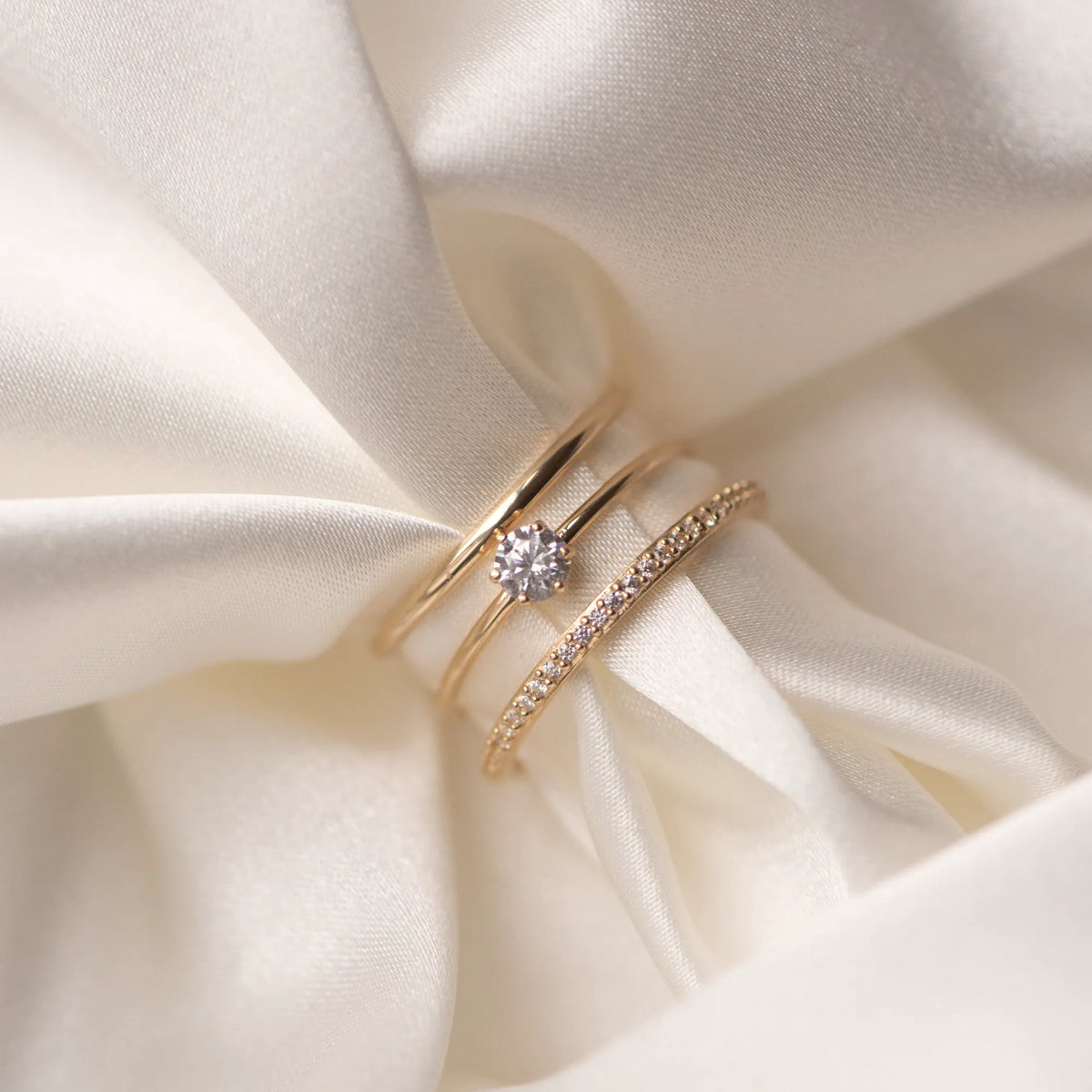 Le Marais Solene 14 karat gold stacking ring