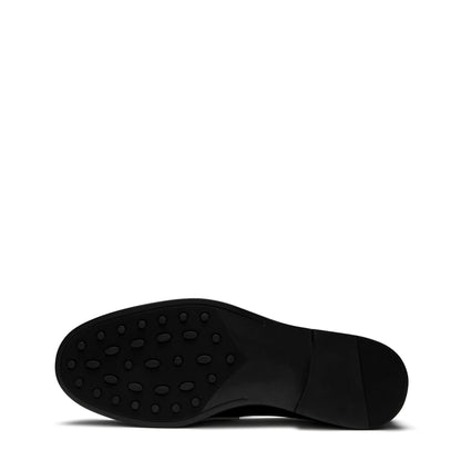 Vendôme Blandine black, white and cream calfskin leather loafers