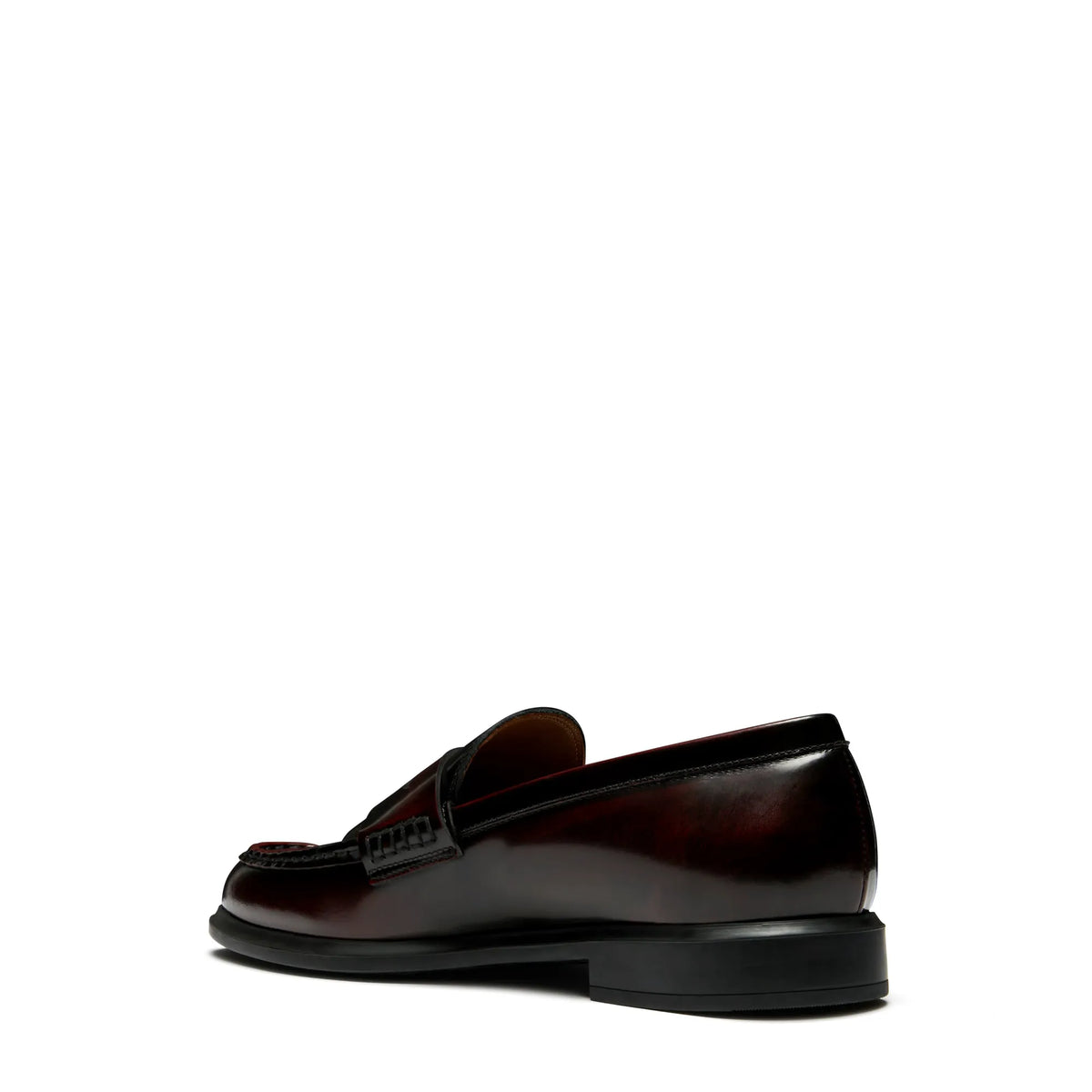 Vendôme Blandine bordeaux red spazzolato leather loafers