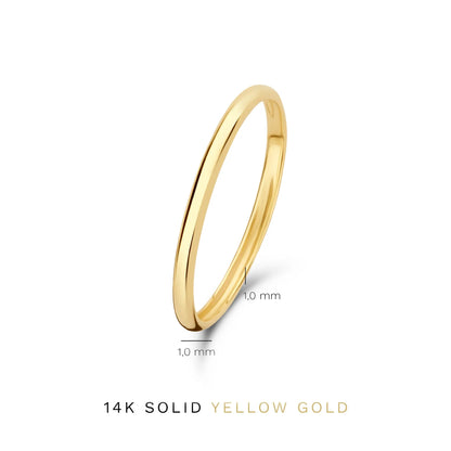 Le Marais Solene 14 karat gold stacking ring