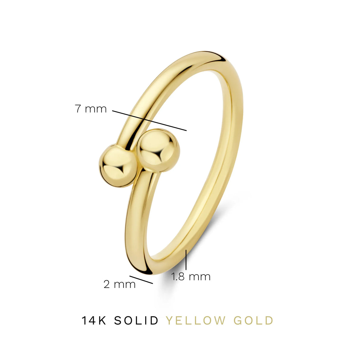 Monceau Mirell 14 karat gold ring