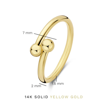 Monceau Mirell 14 karat gold ring