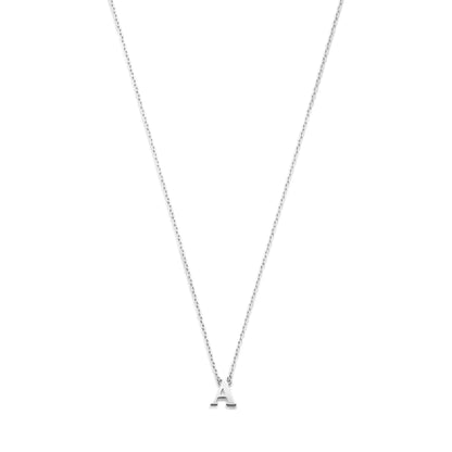Saint Germain Chloé 14 karat white gold initial collier with letter