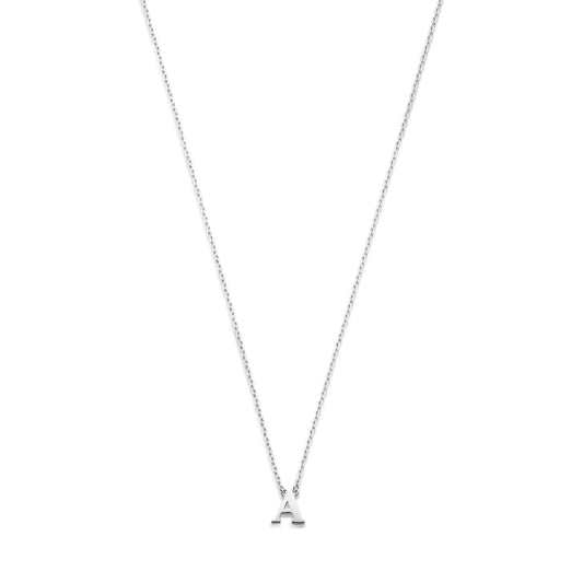 Saint Germain Chloé 14 karat white gold initial collier with letter