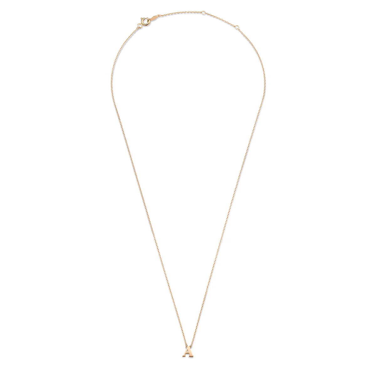 La Concorde Chloé 14 karat rose gold initial collier with letter