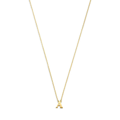 Le Marais Chloé 14 karat gold initial necklace with letter