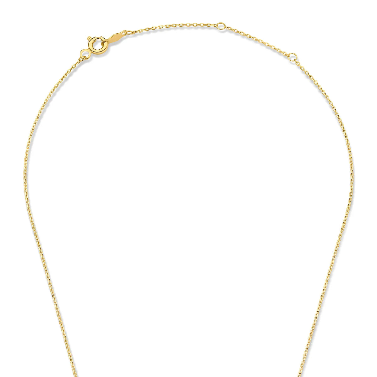Le Marais Chloé 14 karat gold initial necklace with letter