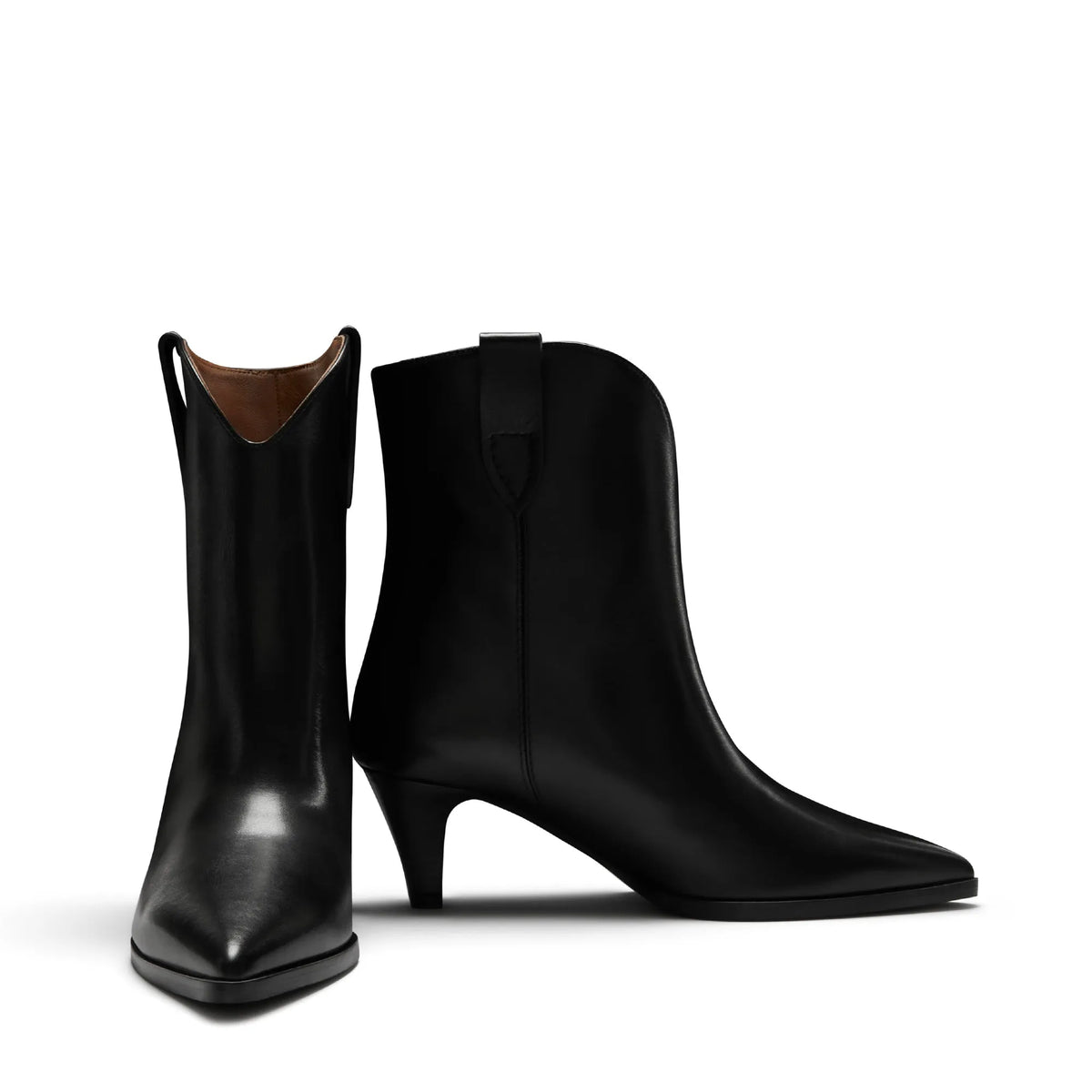 Vendôme Louane black calfskin leather boots