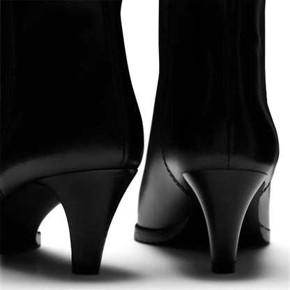 Vendôme Louane black calfskin leather boots