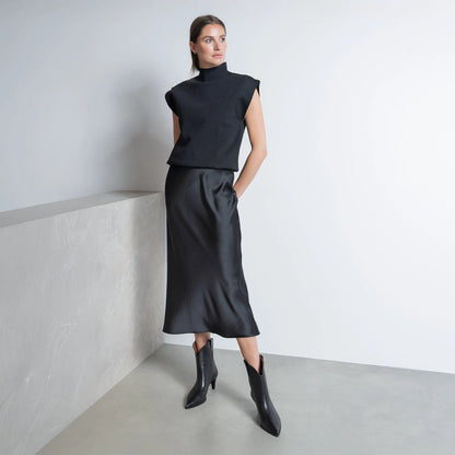 Vendôme Louane black calfskin leather boots