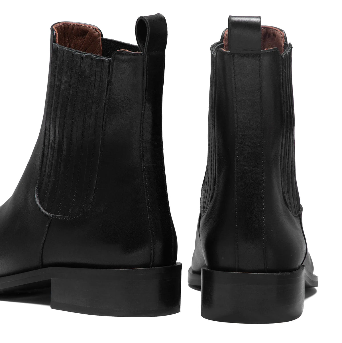 Vendôme Chey Black Calfskin Leather Chelsea Boots
