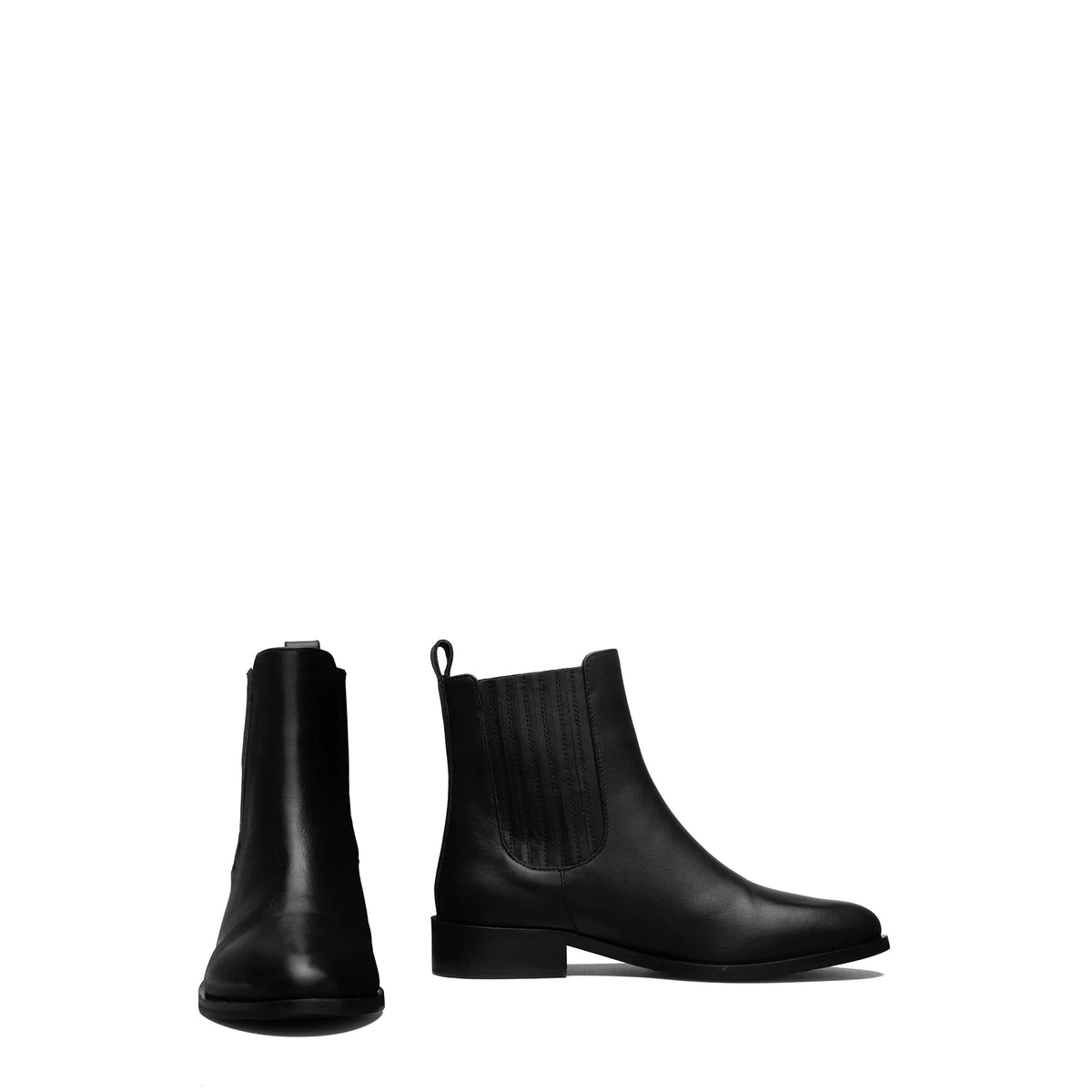 Vendôme Chey Black Calfskin Leather Chelsea Boots