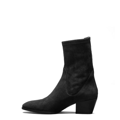 Vendôme Estelle Black Stretch Suede Boots