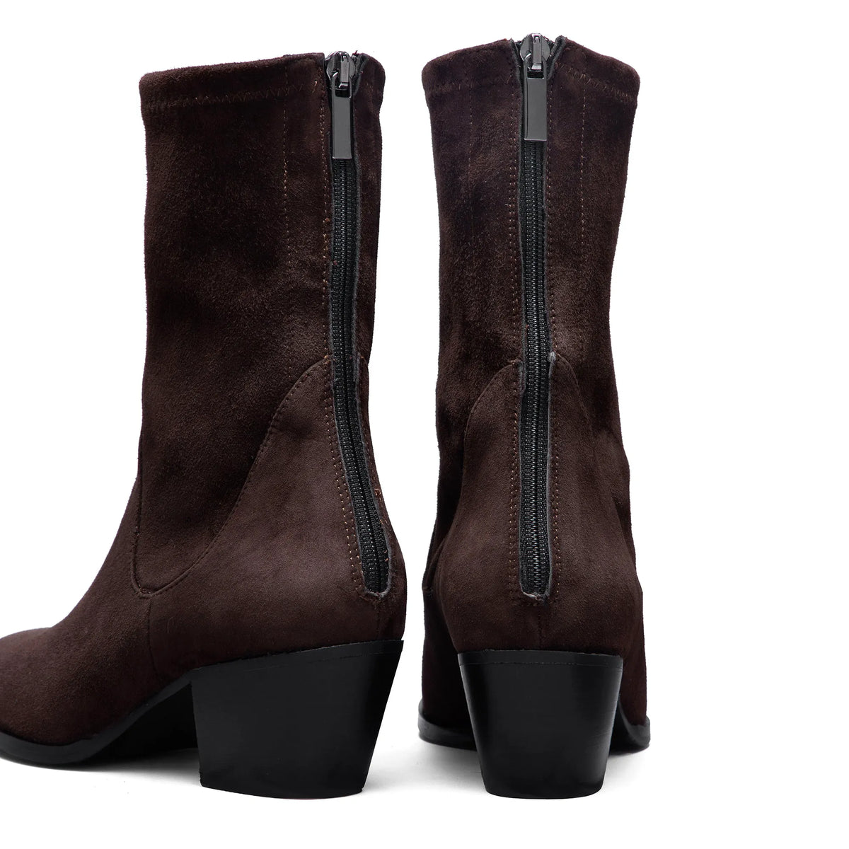 Vendôme Estelle Brown Stretch Suede Boots