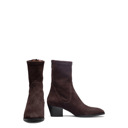 Vendôme Estelle Brown Stretch Suede Boots
