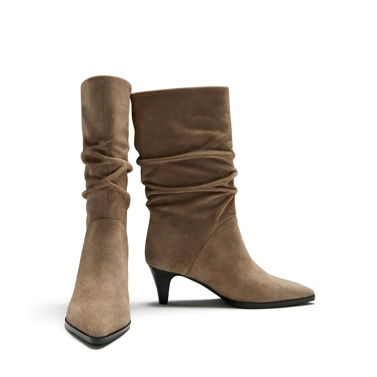 Vendôme Margot taupe suede boots