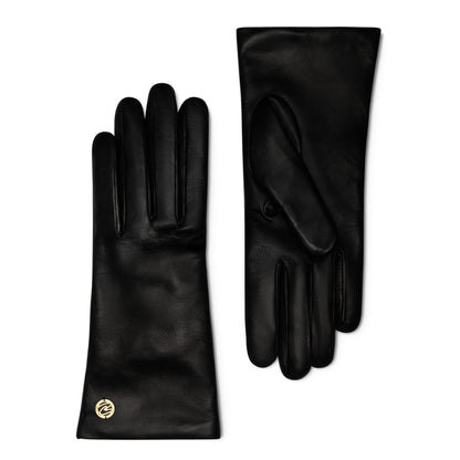 Honoré Eleanor black goatskin leather gloves