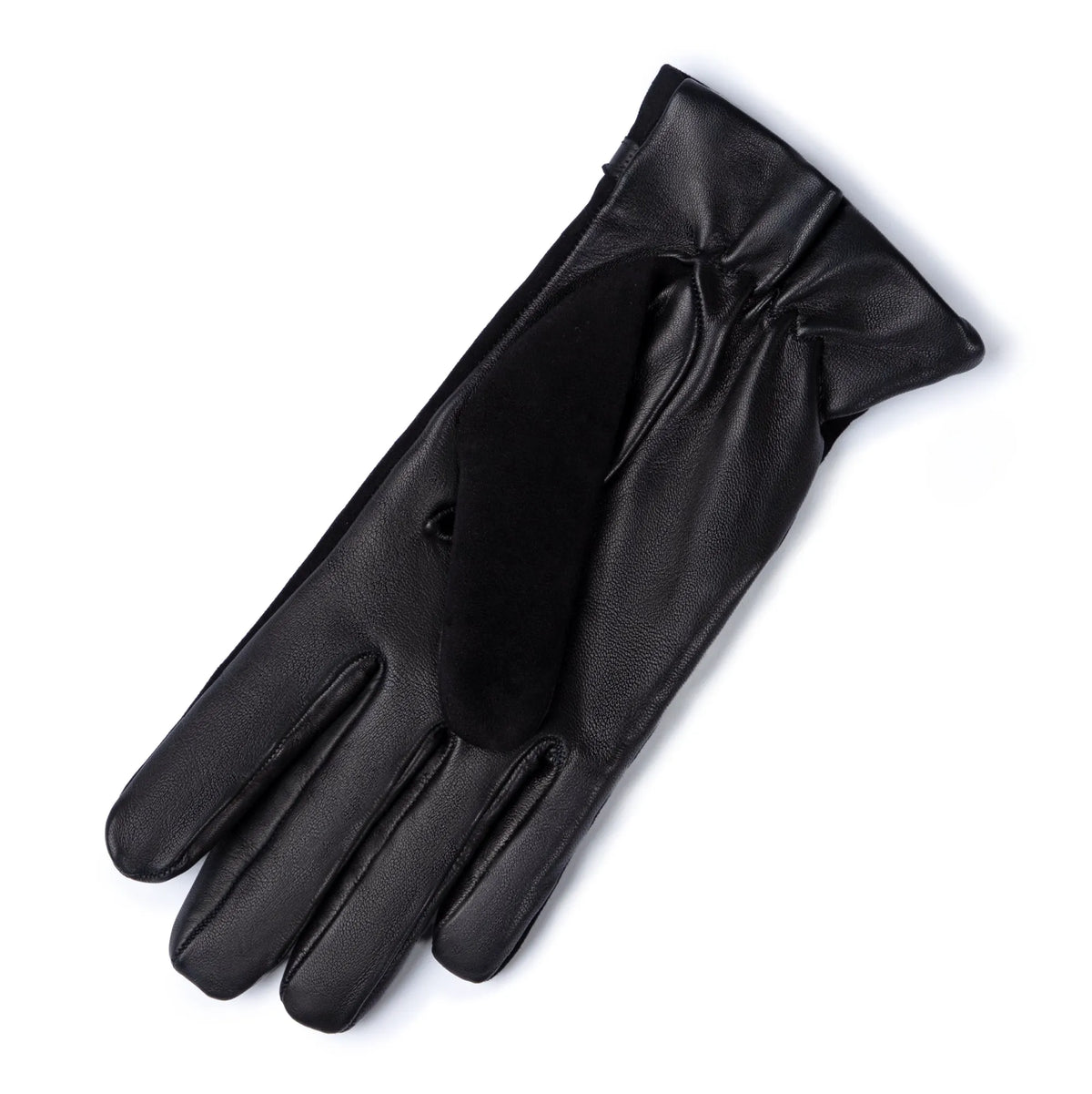 Honoré Marcelia black goatskin suéde leather gloves
