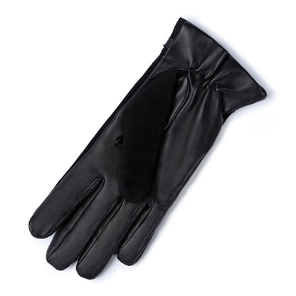 Honoré Marcelia black goatskin suéde leather gloves