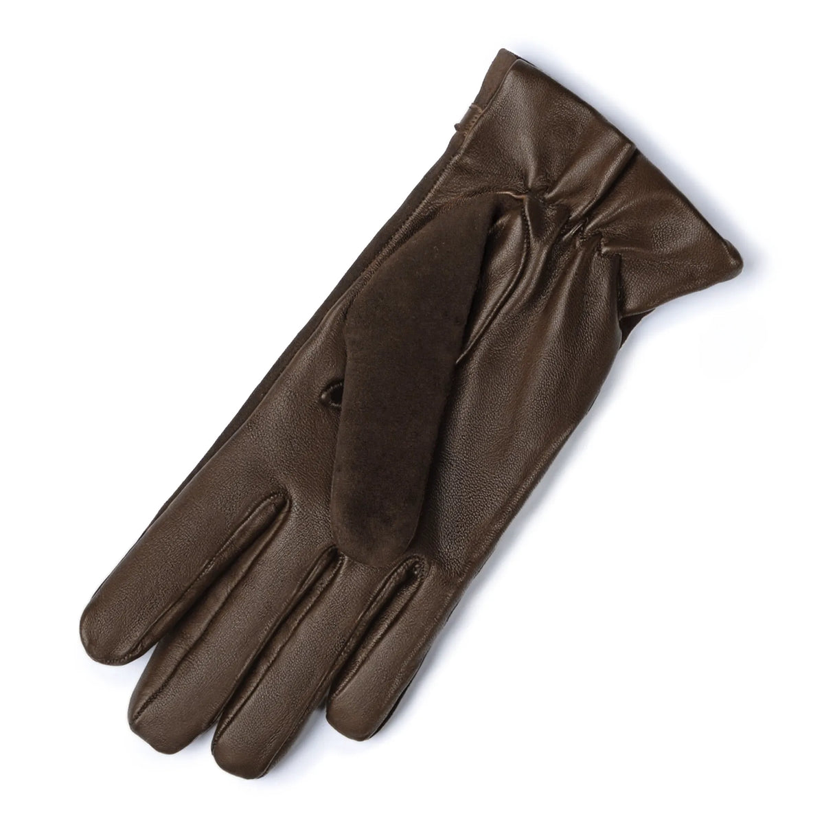 Honoré Marcelia dark brown goatskin suéde leather gloves