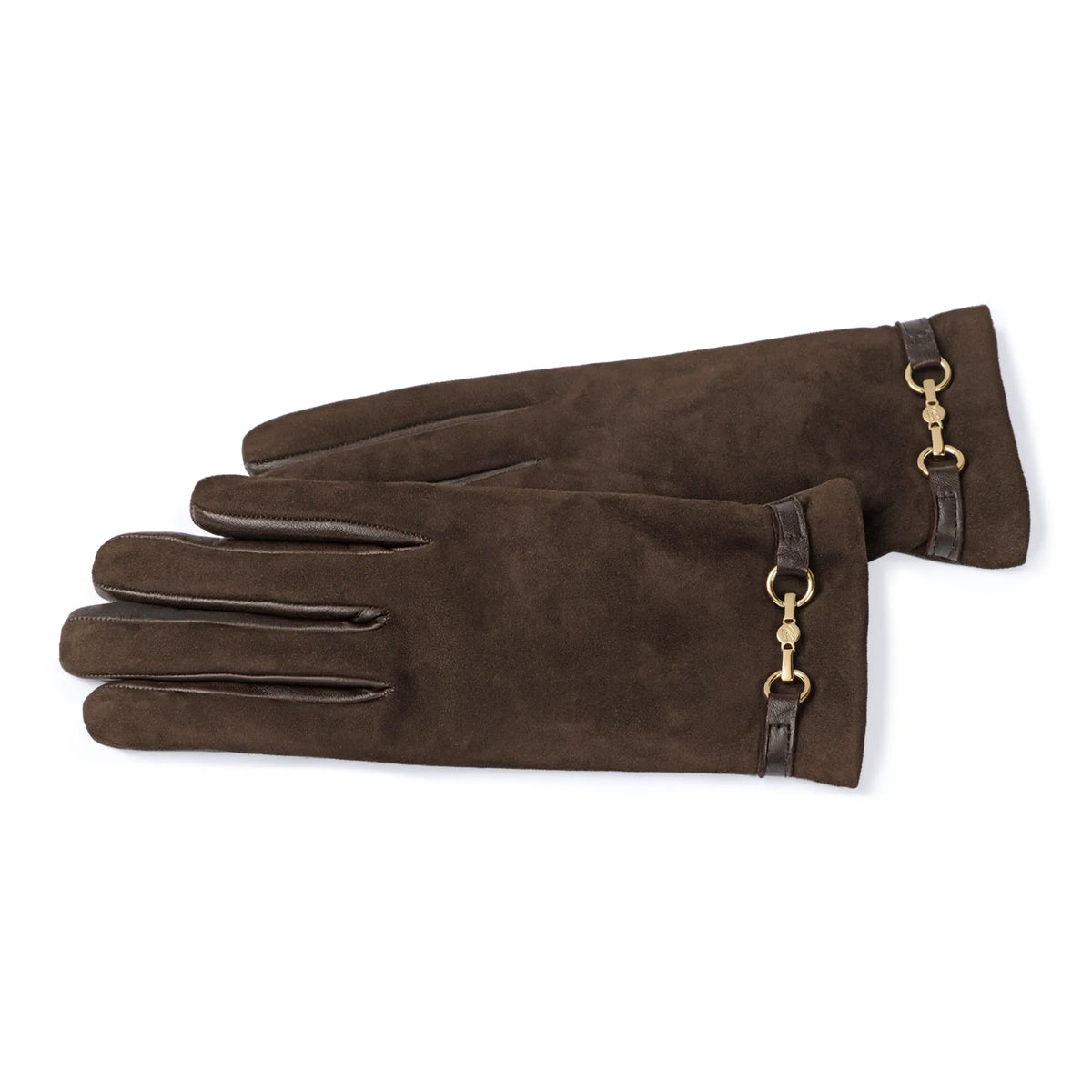Honoré Marcelia dark brown goatskin suéde leather gloves