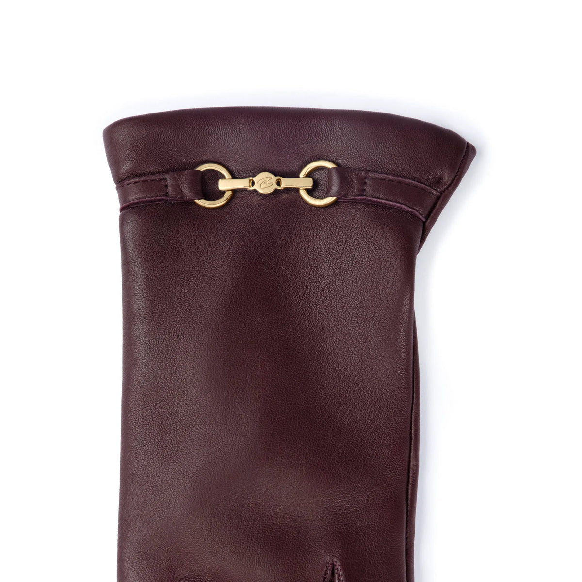 Honoré Marcelia Bordeaux Red goatskin leather gloves