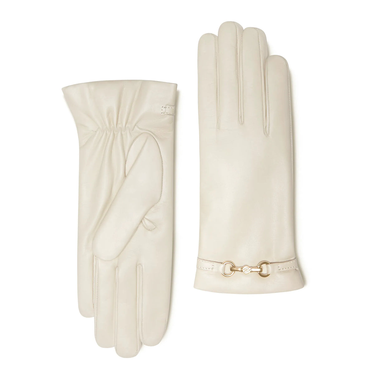 Honoré Marcelia cream goatskin leather gloves