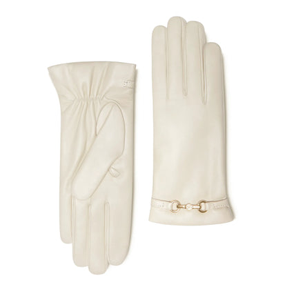 Honoré Marcelia cream goatskin leather gloves