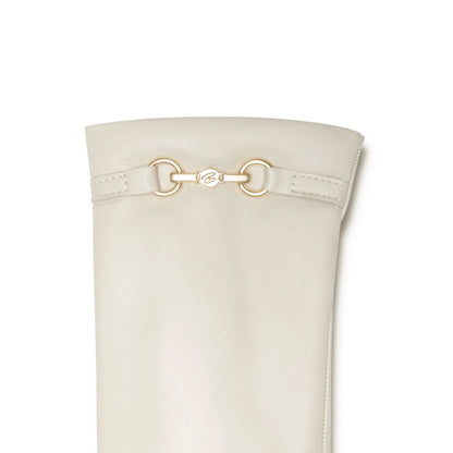 Honoré Marcelia cream goatskin leather gloves