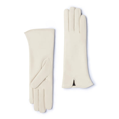 Honoré Sylvie cream goatskin leather gloves