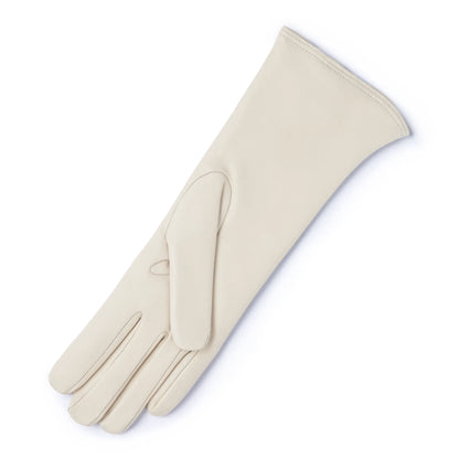 Honoré Sylvie cream goatskin leather gloves