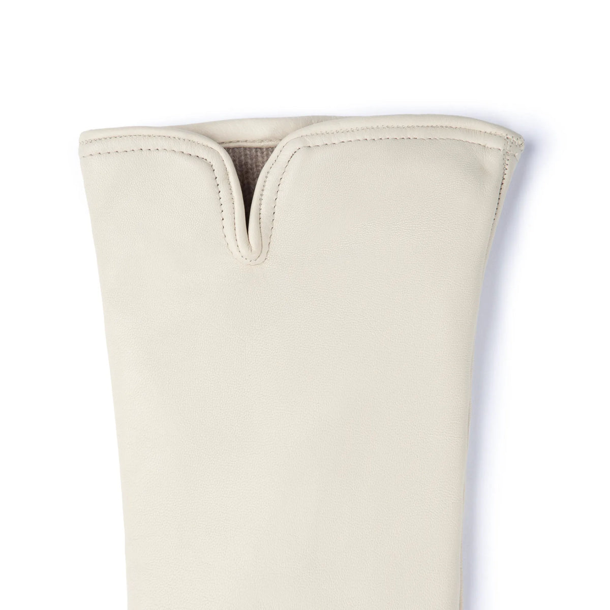 Honoré Sylvie cream goatskin leather gloves