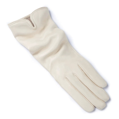 Honoré Sylvie cream goatskin leather gloves