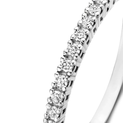 De la Paix Madeline 14 karat white gold ring with diamond 0.14 carat