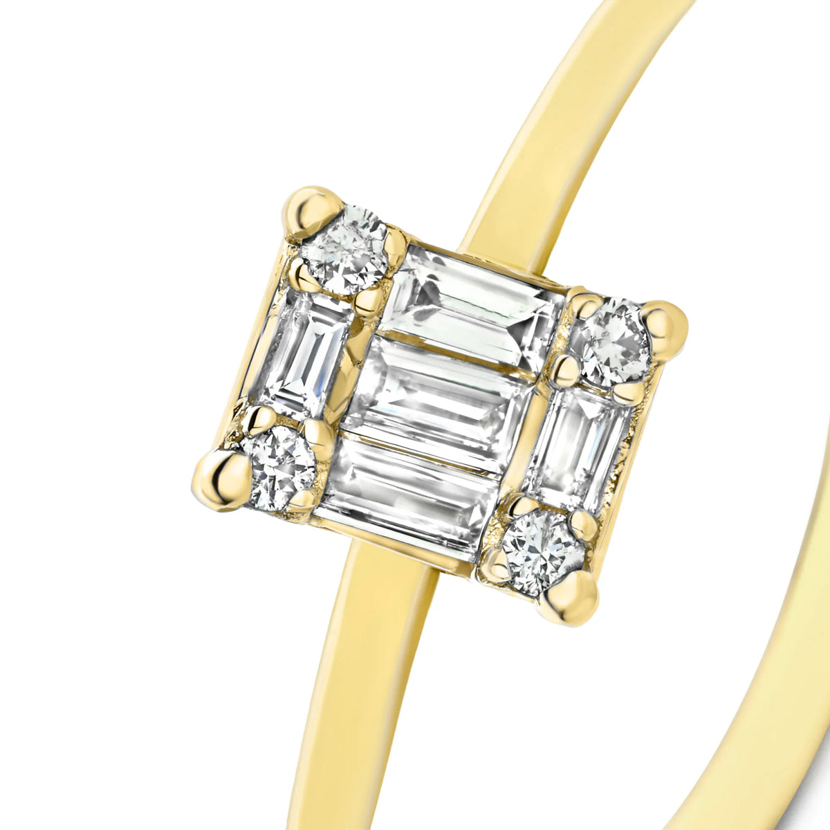 De la Paix Maxime 14 karat gold ring with diamond 0.13 carat