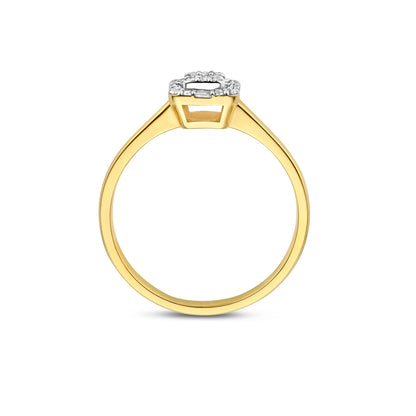 De la Paix Elena 14 karat gold ring with diamond 0.18 carat