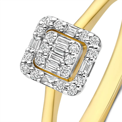 De la Paix Elena 14 karat gold ring with diamond 0.18 carat