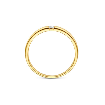 De la Paix Mia 14 karat gold ring with diamond 0.05 carat