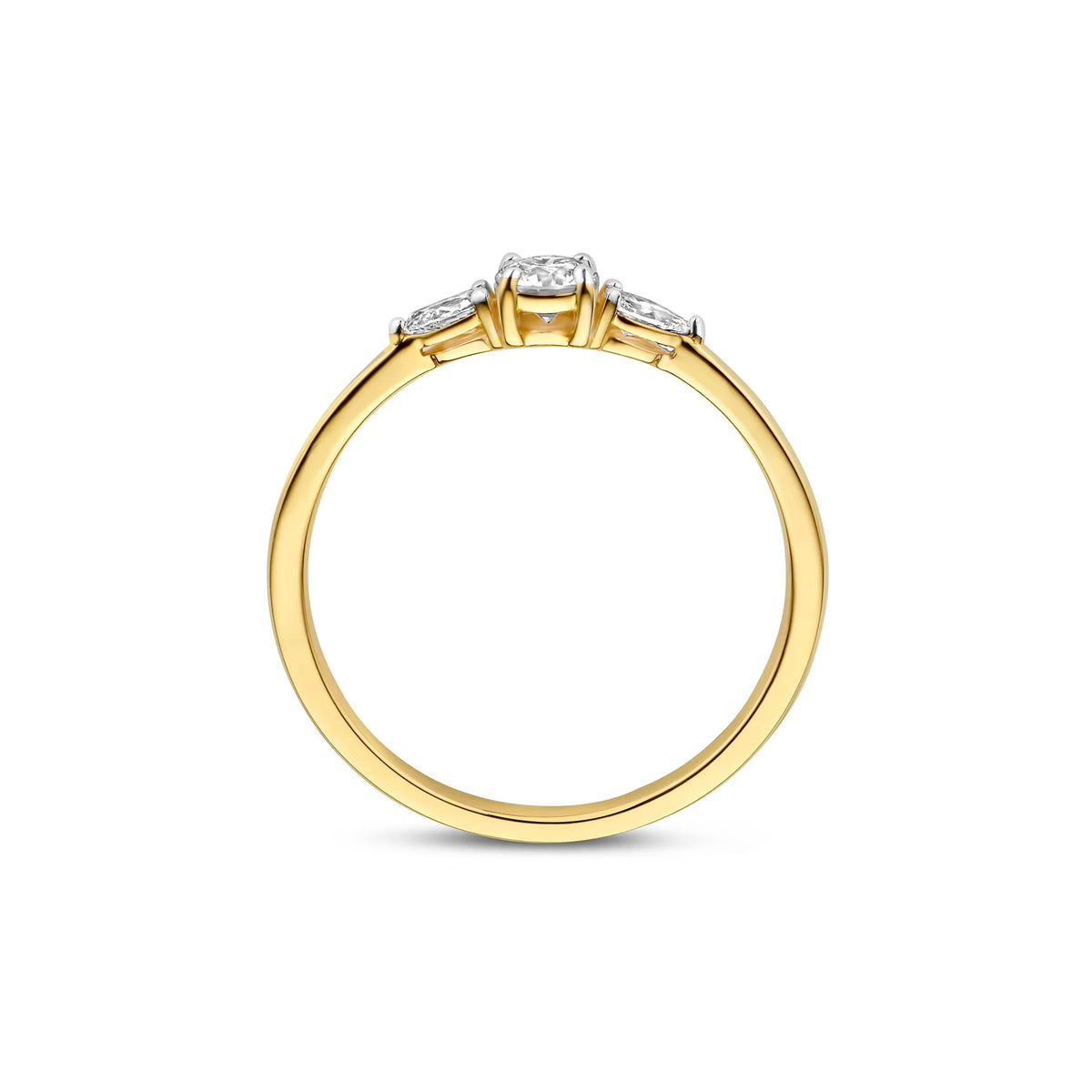De la Paix Nancy 14 karat gold ring with diamond 0.32 carat