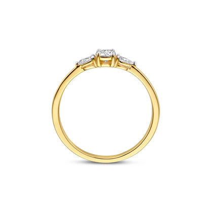 De la Paix Nancy 14 karat gold ring with diamond 0.32 carat