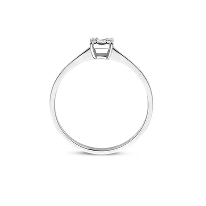 De la Paix Maxime 14 karat whitegold ring with diamond 0.13 carat