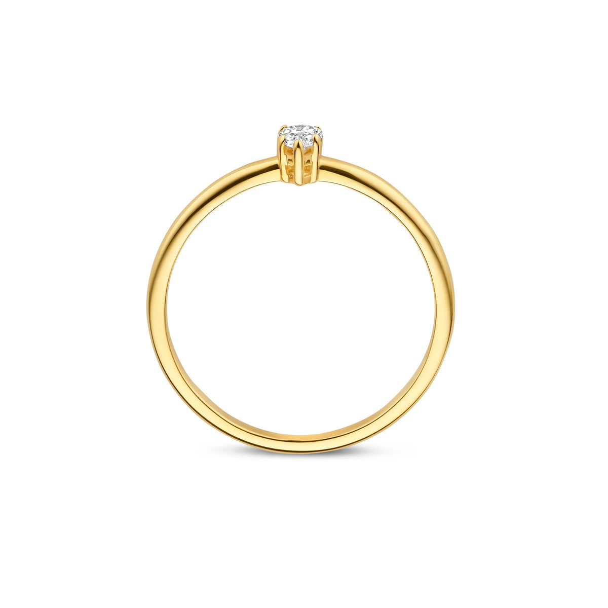 De la Paix Eloise 14 karat gold ring with diamond 0.15 carat