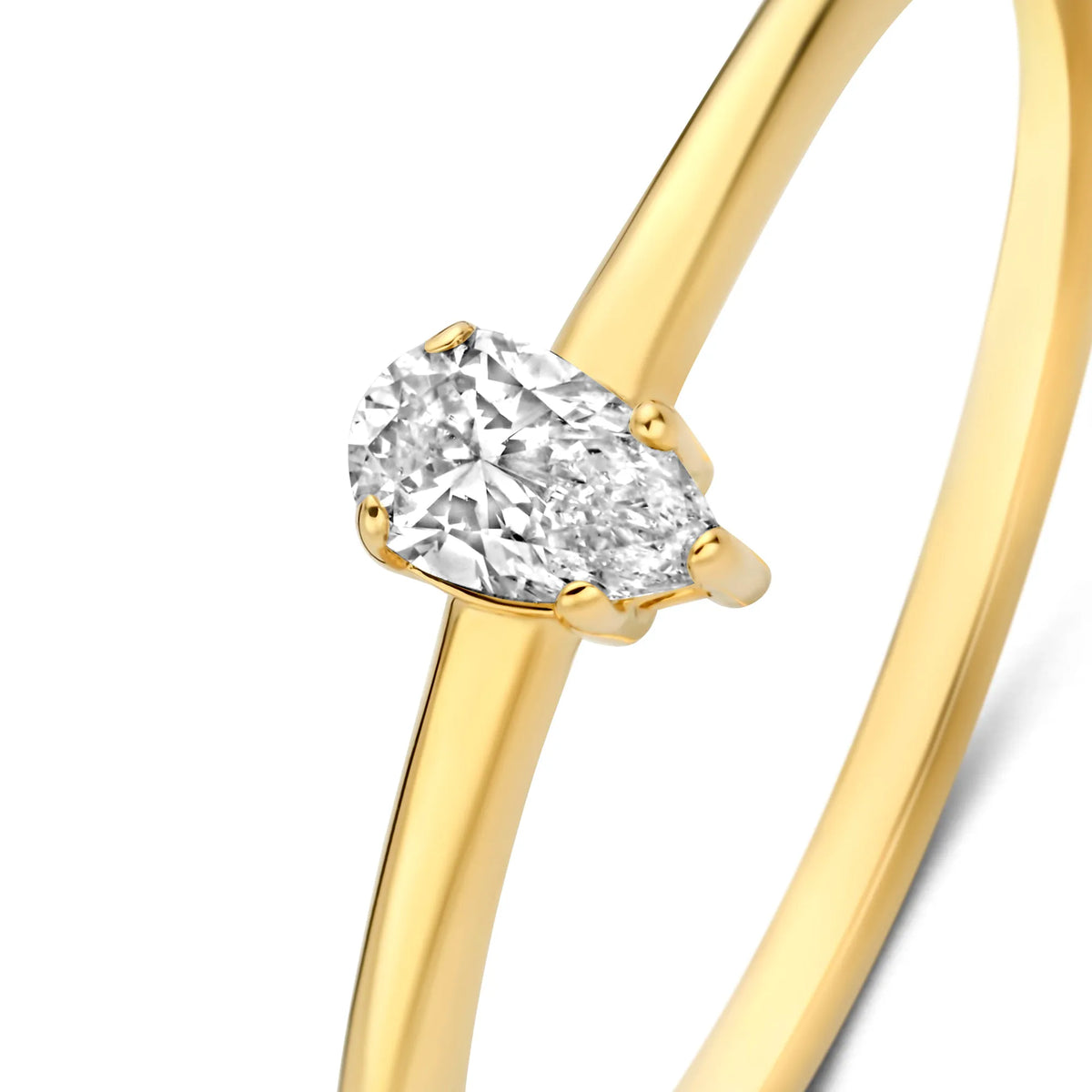 De la Paix Eloise 14 karat gold ring with diamond 0.15 carat