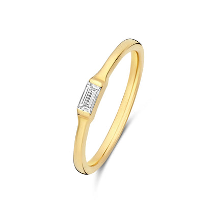 De la Paix Lucia 14 karat gold ring with diamond 0.08 carat