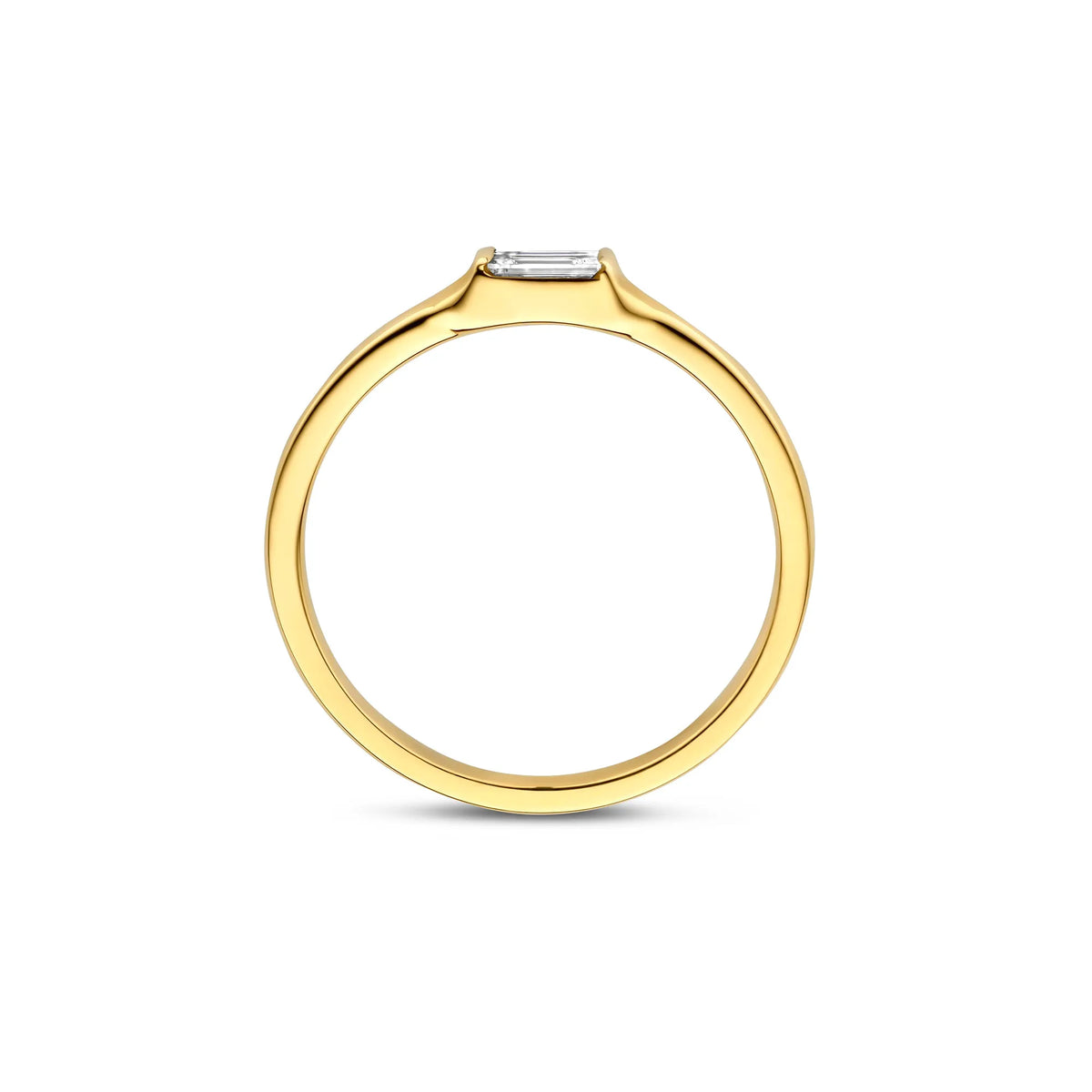 De la Paix Lucia 14 karat gold ring with diamond 0.08 carat