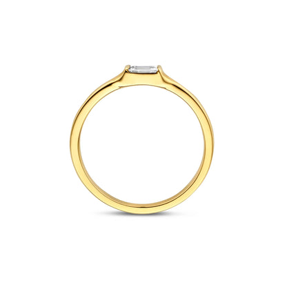 De la Paix Lucia 14 karat gold ring with diamond 0.08 carat
