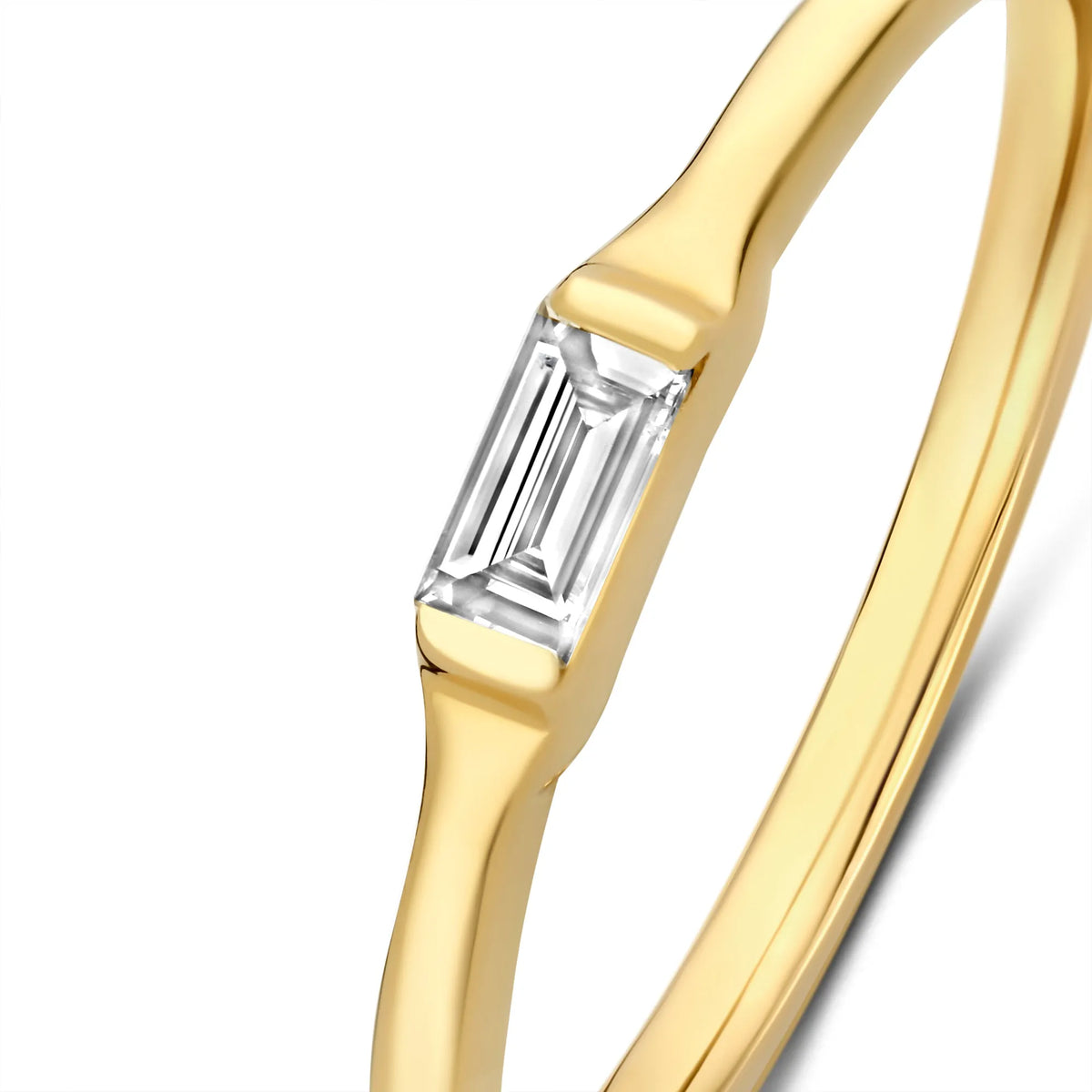 De la Paix Lucia 14 karat gold ring with diamond 0.08 carat